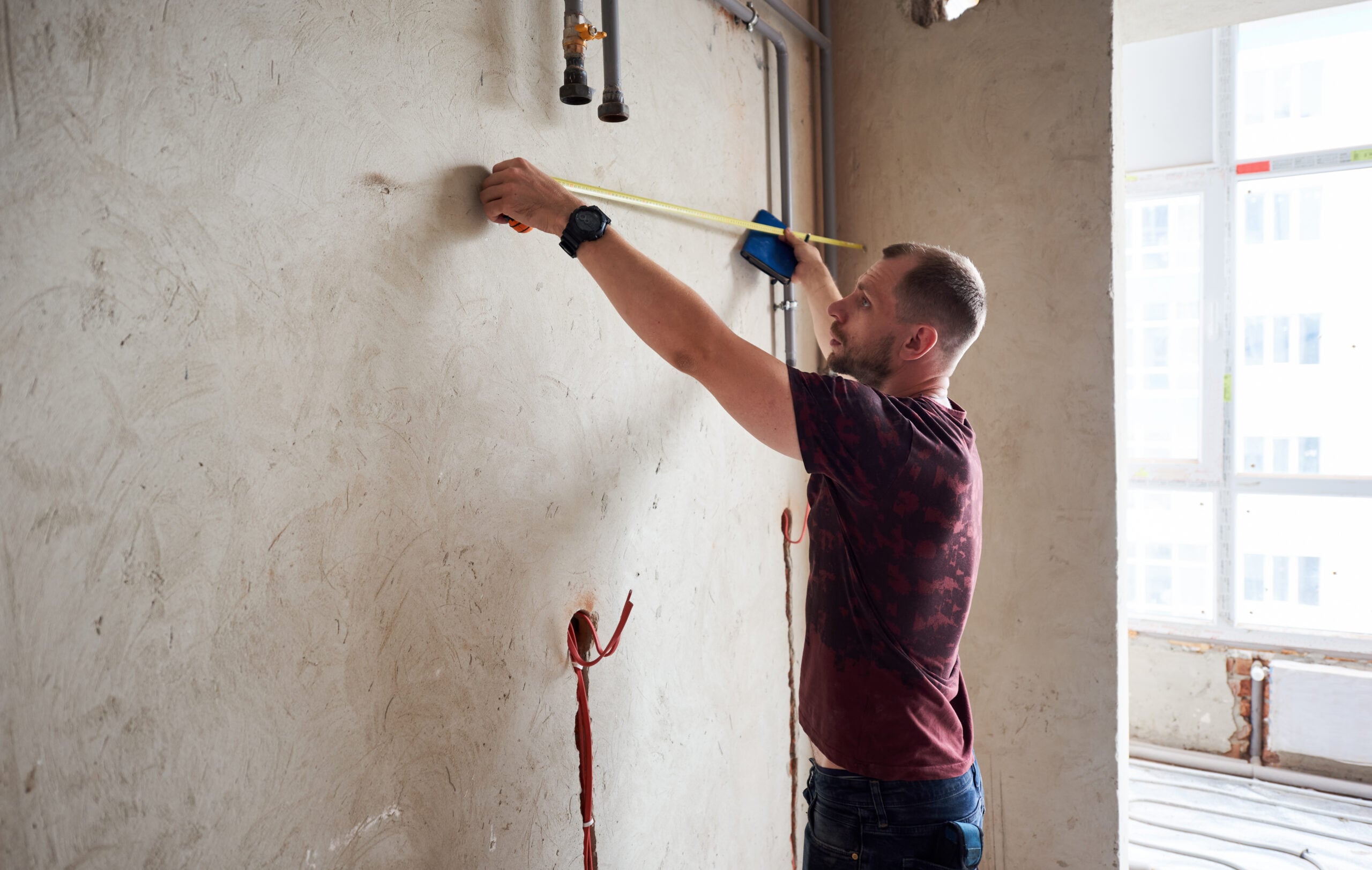 Bathroom Designer Using Measuring Tape